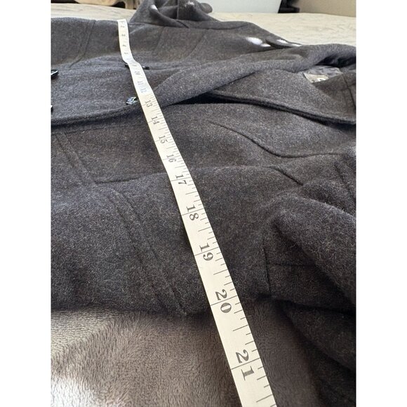 Guess Los Angeles Women's Wool Blend Short Peacoat L Gray Outerwear Old Money - Picture 8 of 10